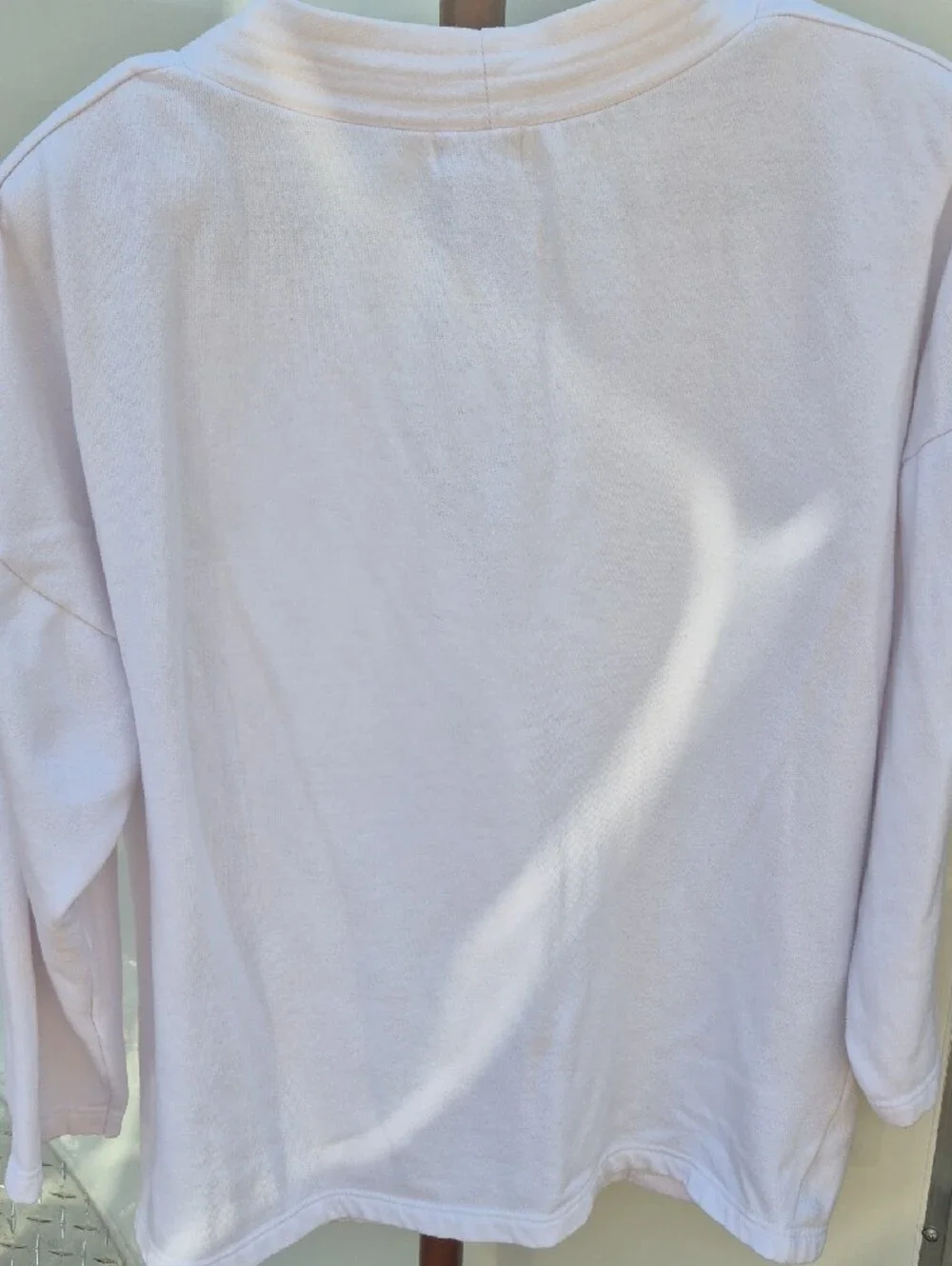 Vintage Ladies  White Teacher Cardigan with Red Accent Buttons